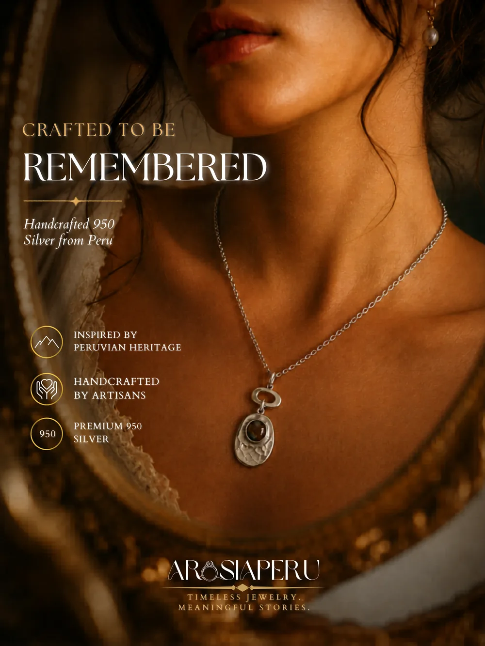 Crafted to be remembered — pendant ad