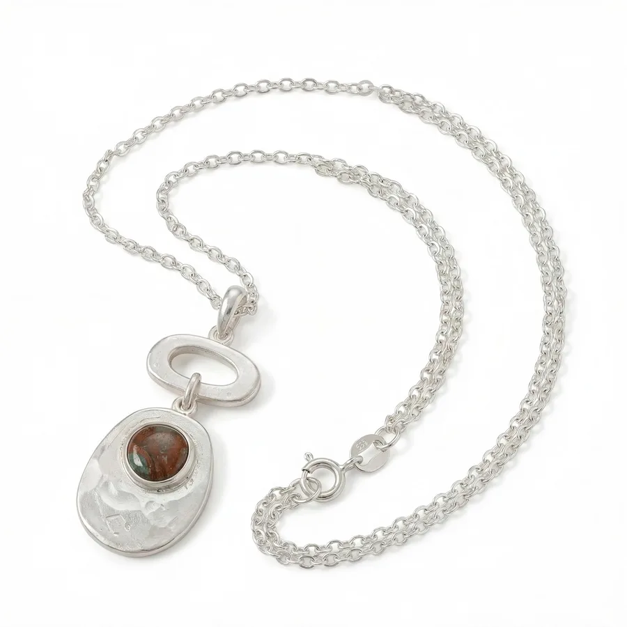 Stone drop pendant by Arosia Peru