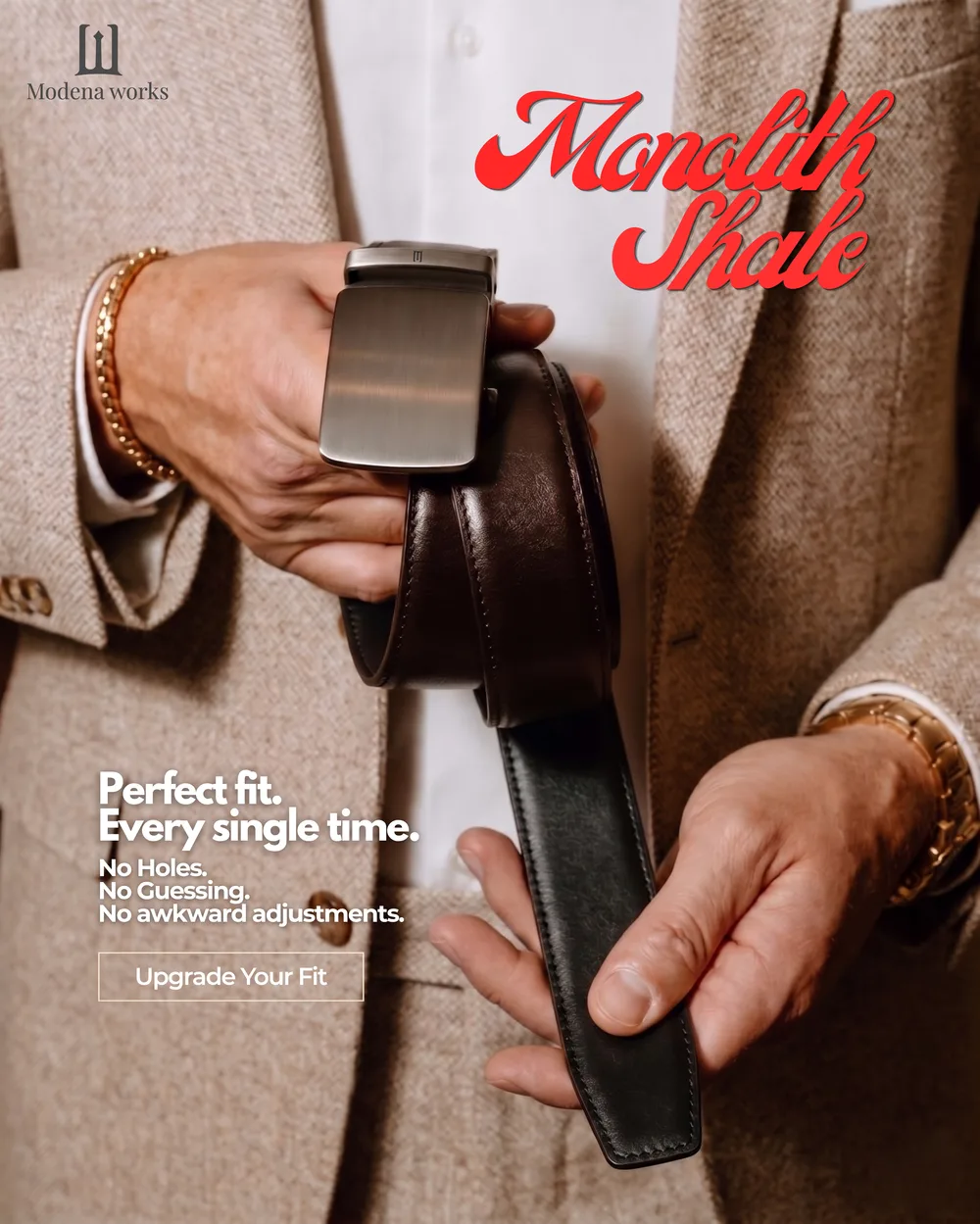 Modena Works — Client · Men’s belts & fragrance