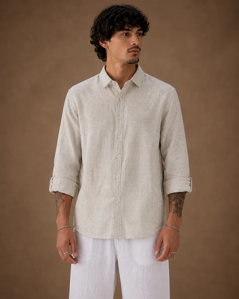 TOFY Natural linen shirt